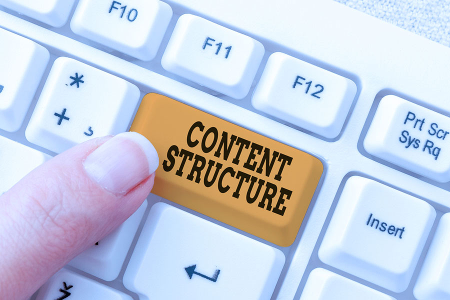 Computer key with text content structure relating to structure of home care articles.