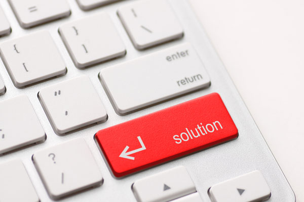 Word solution on computer key.